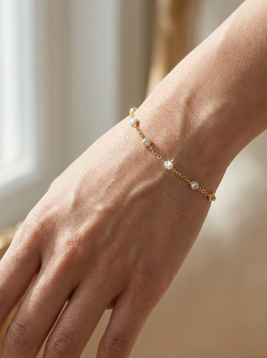 Daily Diamond Station Bracelet