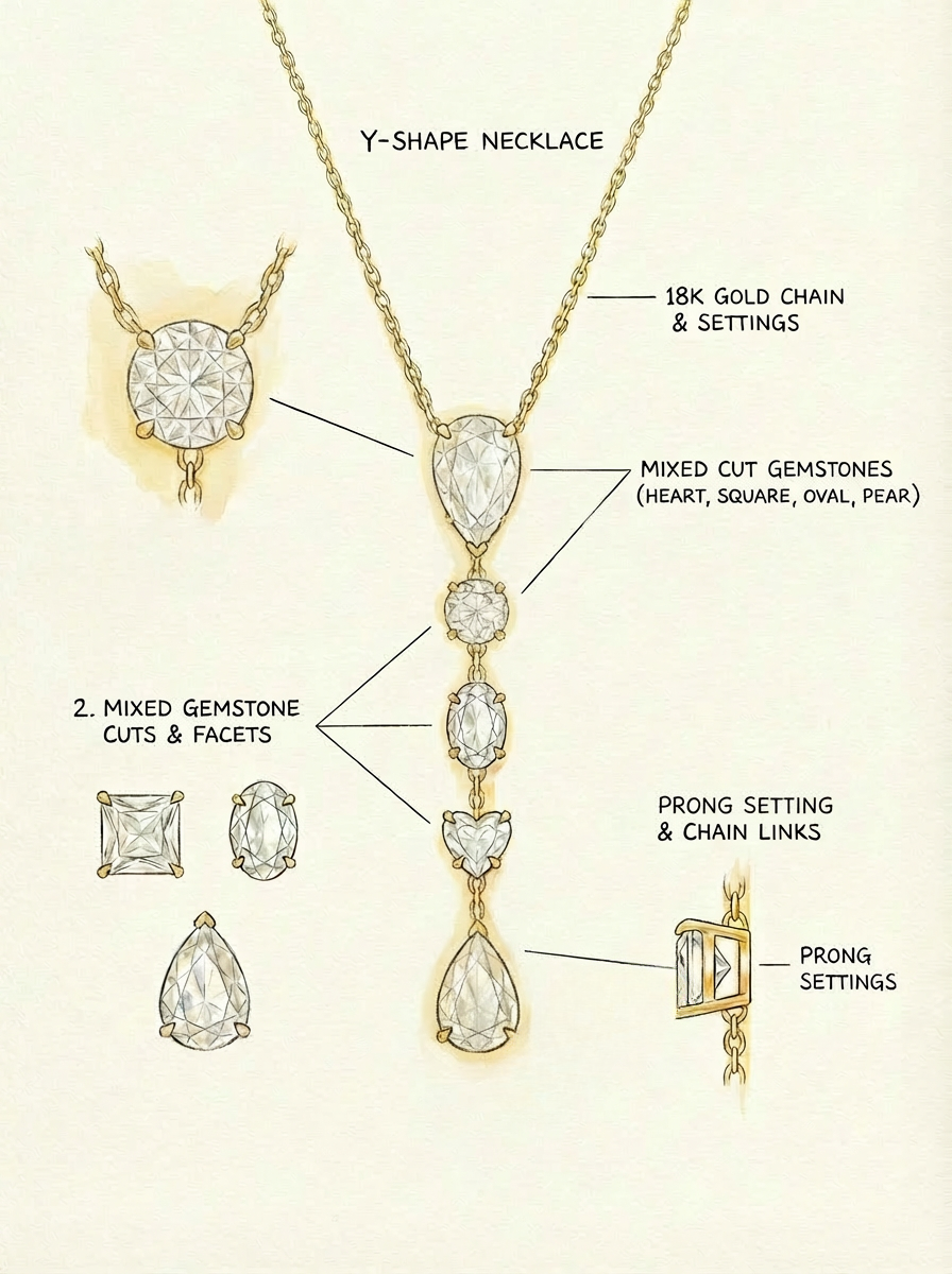 Dainty Gemstone Choker Necklace