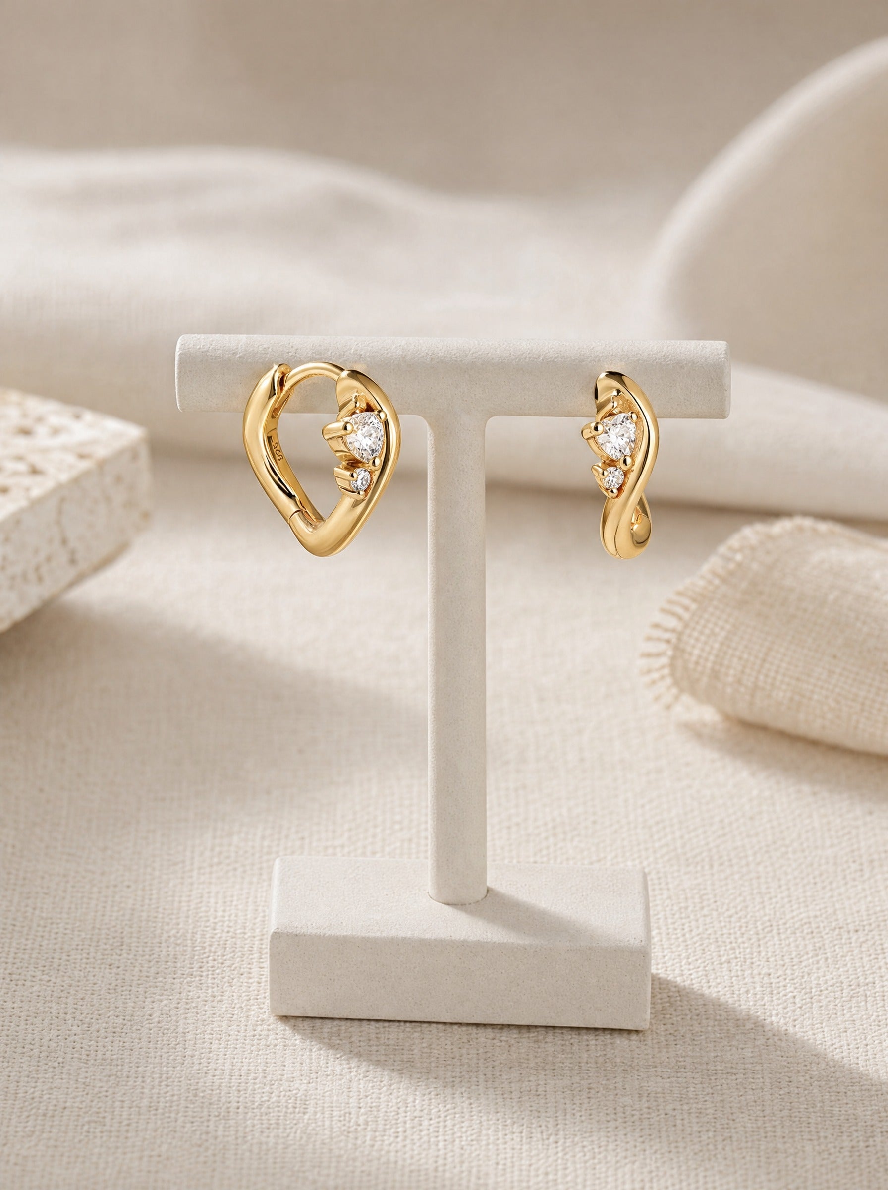 Artisan Diamond Drop Earrings
