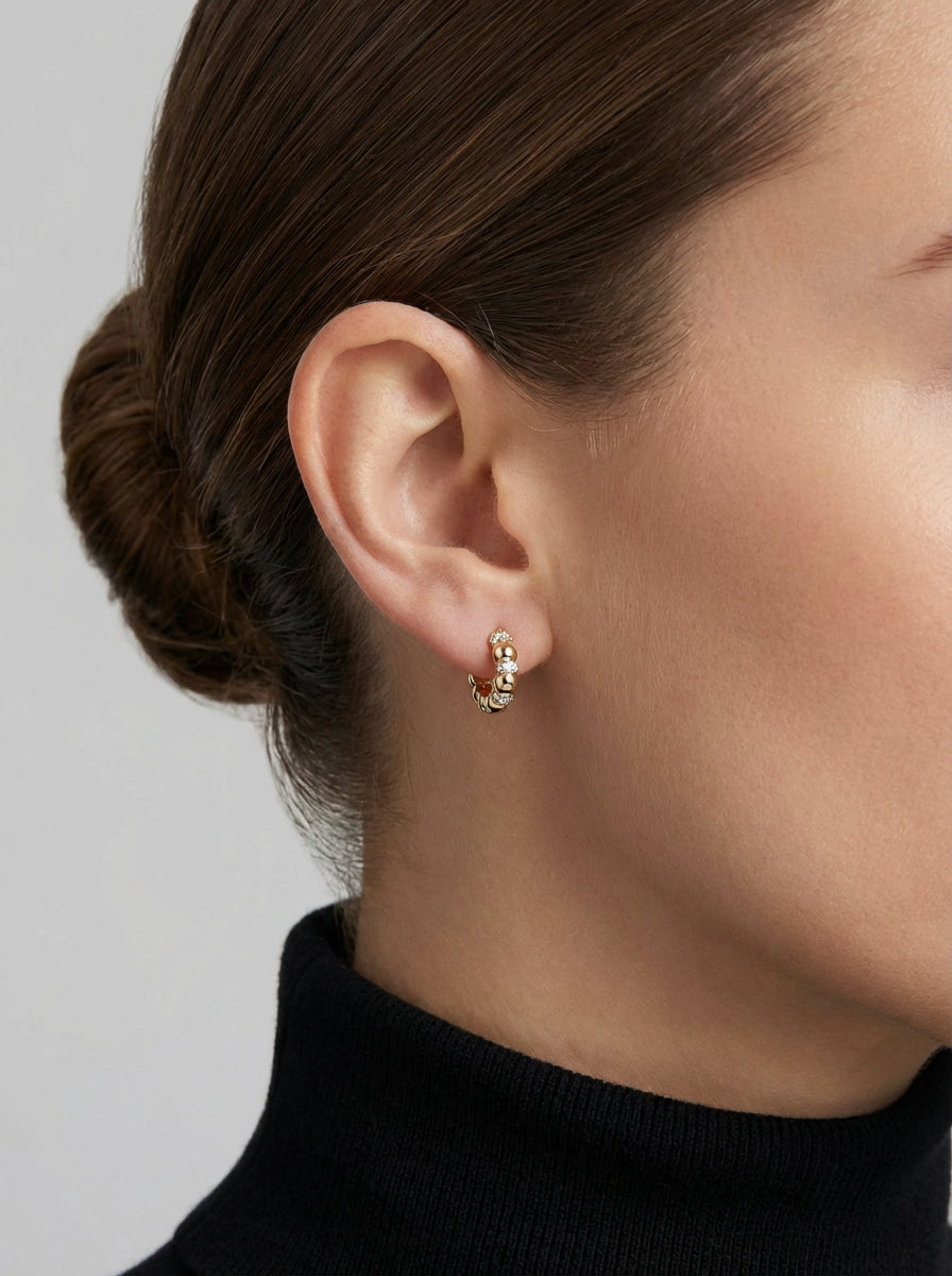 Artisan Diamond Drop Earrings