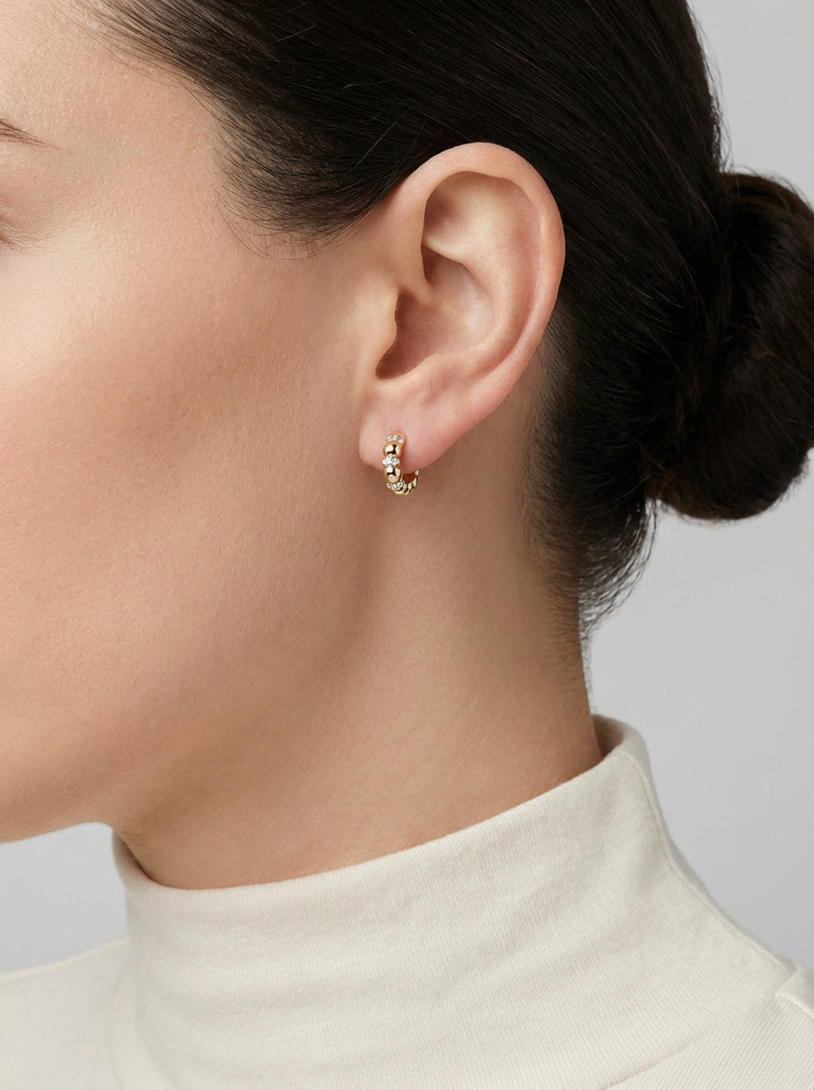 Artisan Diamond Drop Earrings
