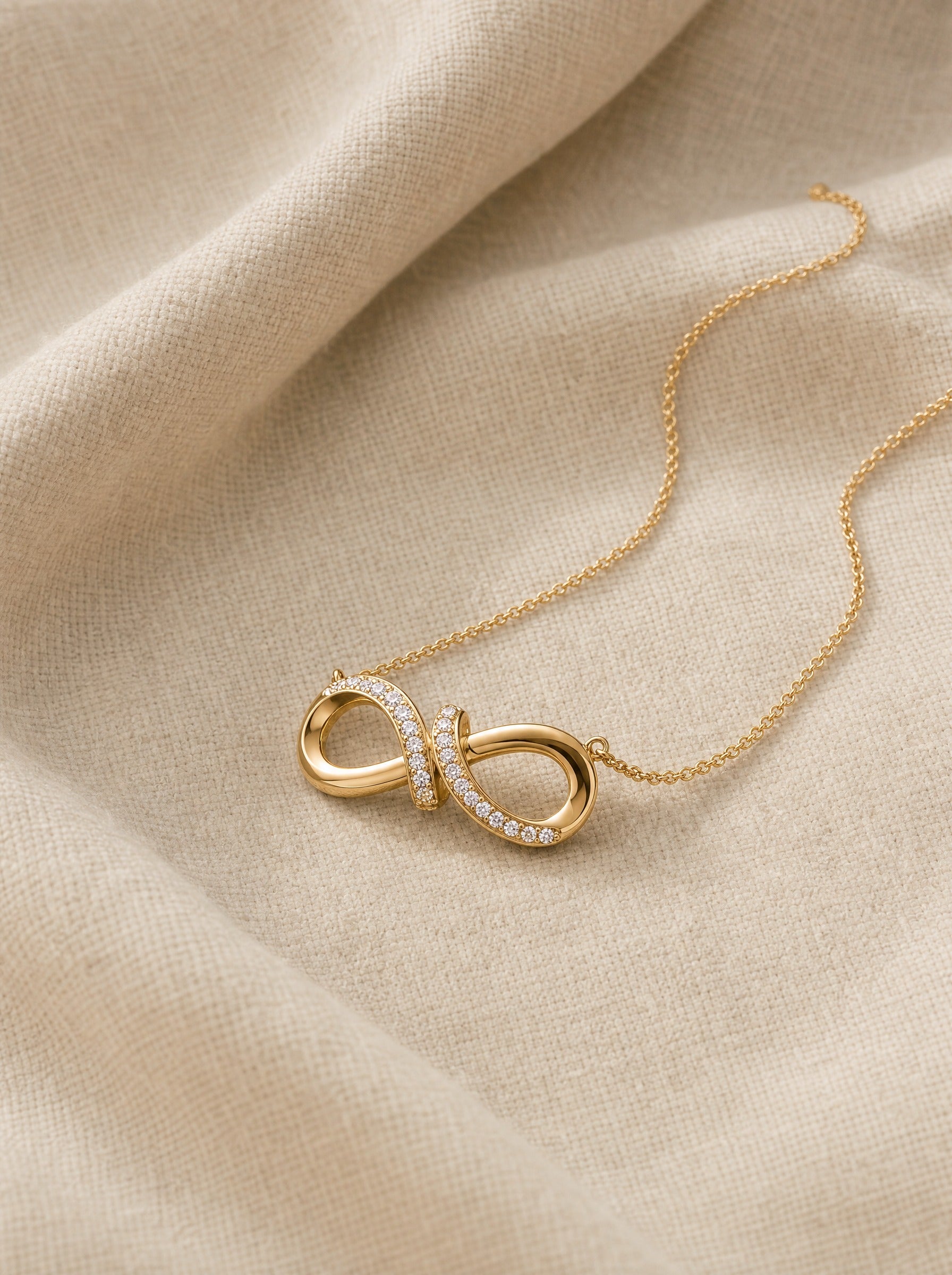 Modern Pave Bar Necklace