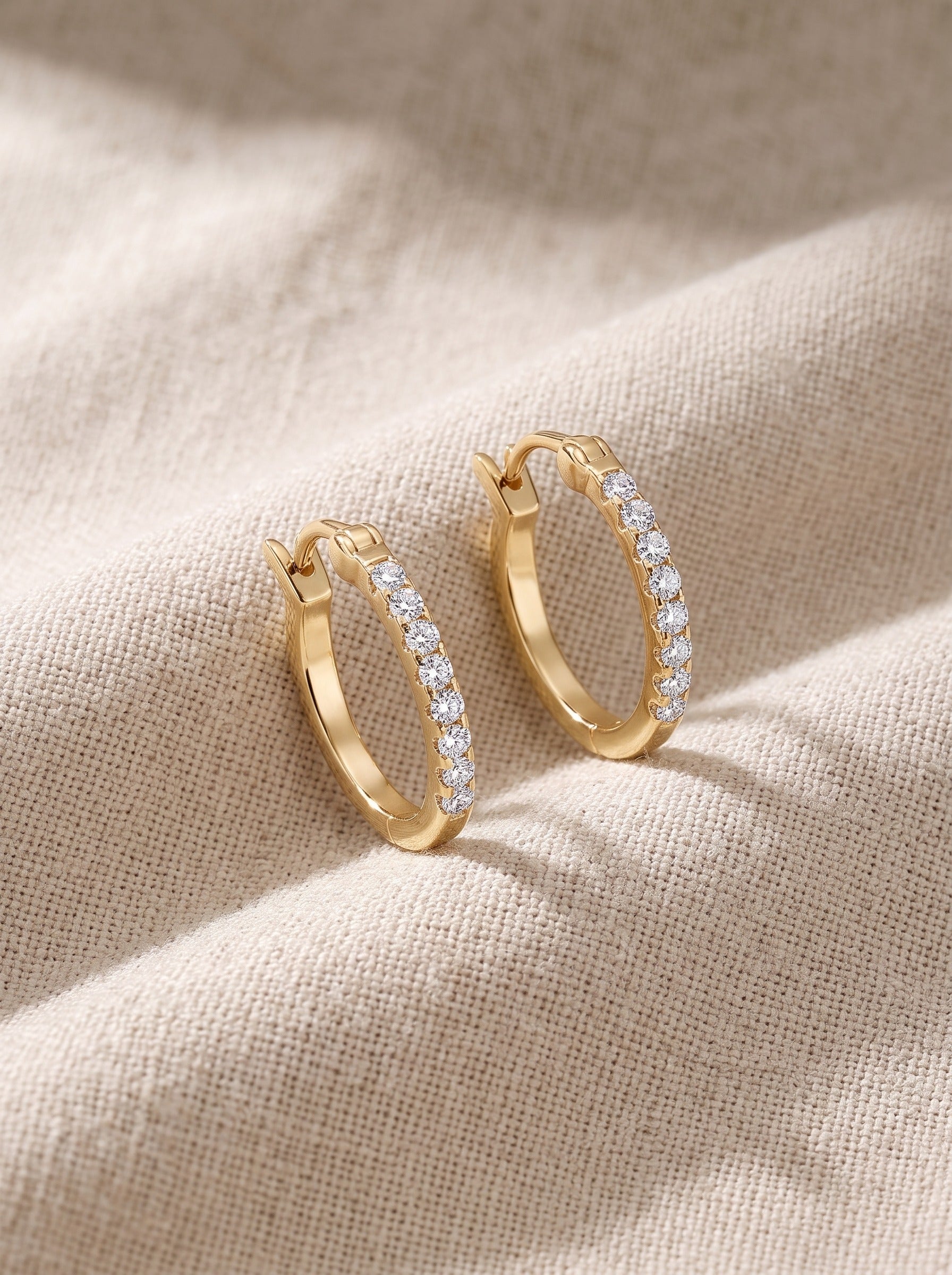 Luminous Diamond Drop Earrings