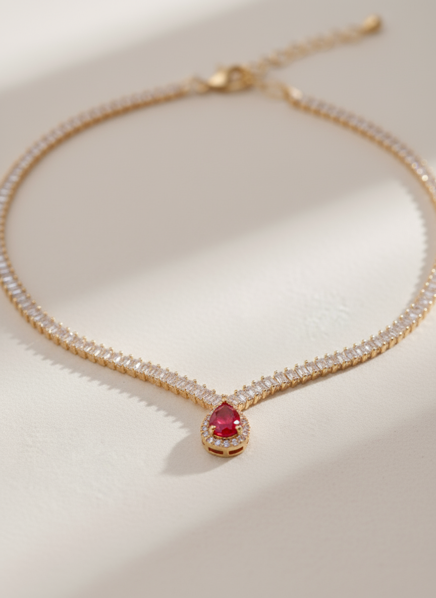 Vintage Diamond Statement Necklace