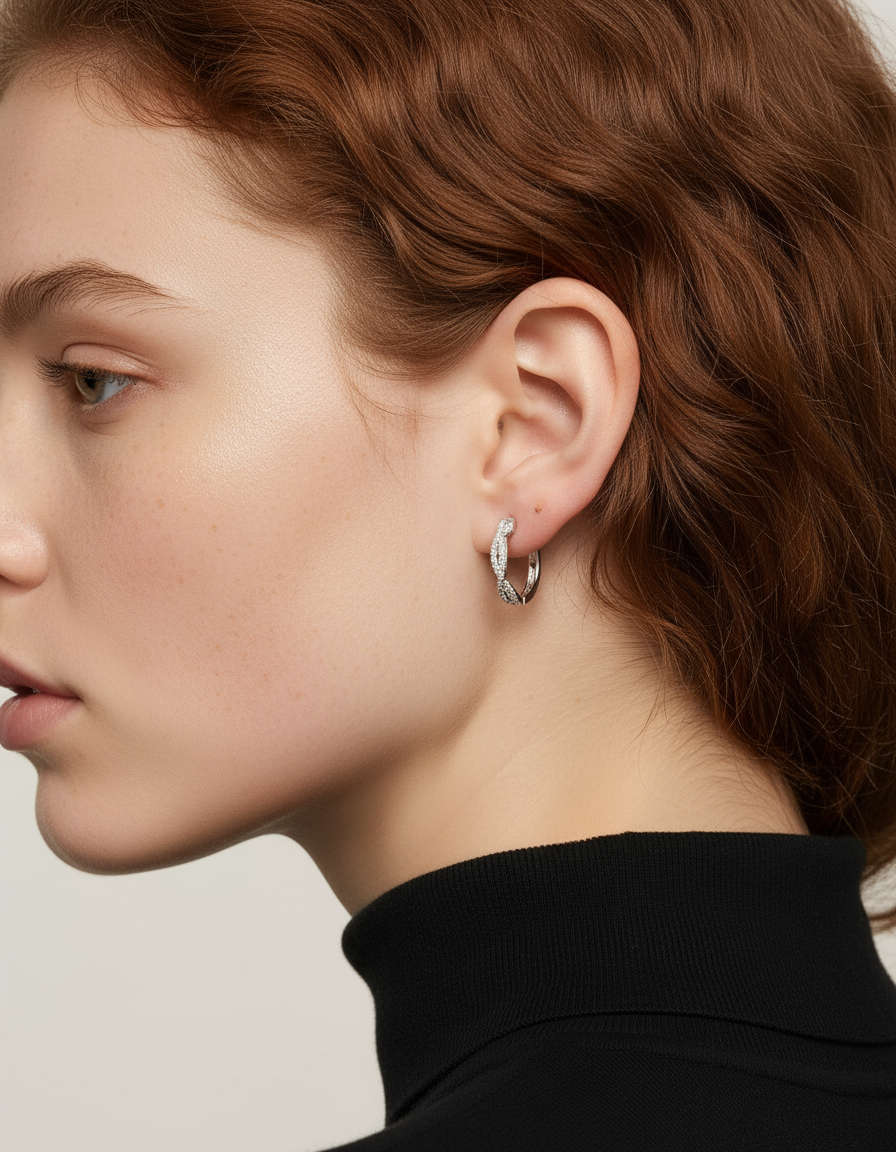 Brilliant Diamond Halo Earrings