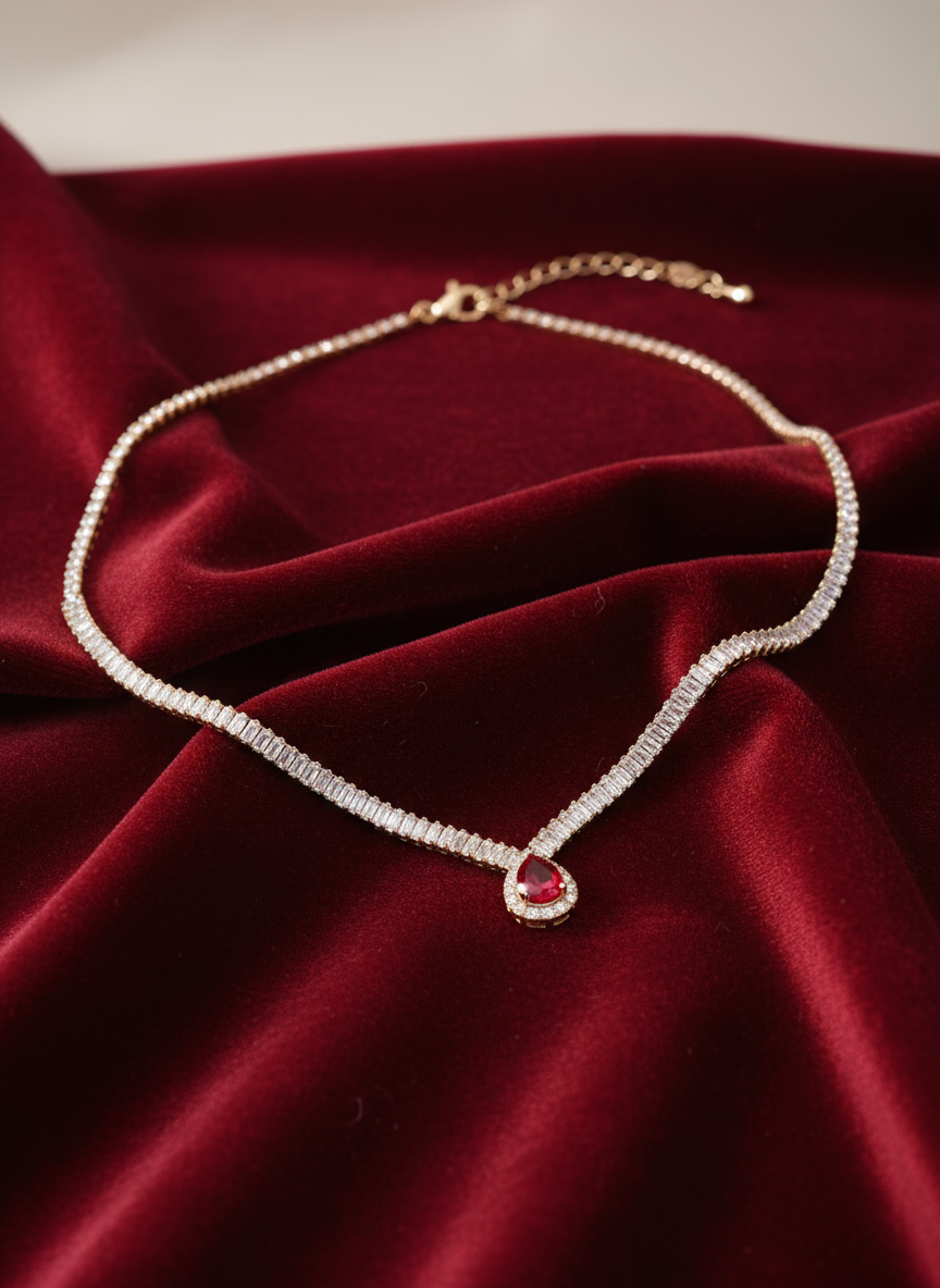 Vintage Diamond Statement Necklace